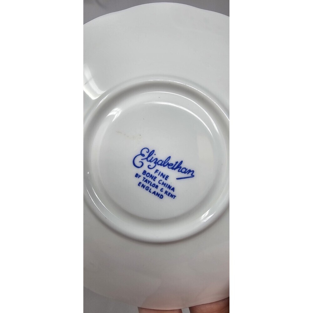 Elizabethan England Fine Bone China Happy Birthday Saucer Plate Floral Vintage - Picture 3 of 6